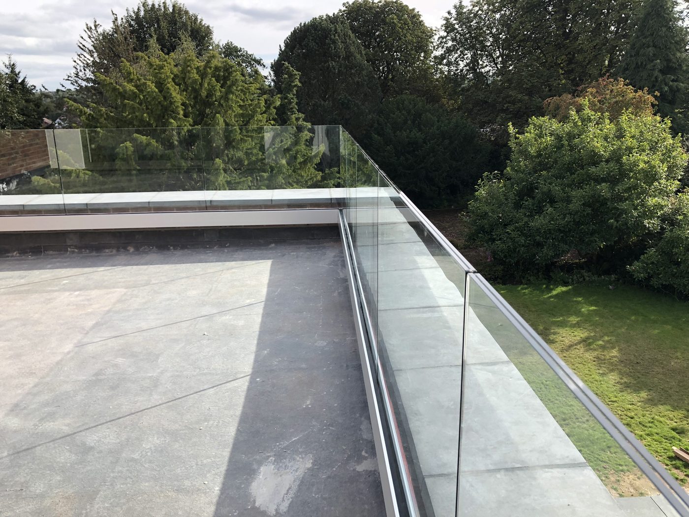 AJN Site Services frameless glass balustrades project 3, Chesterfield