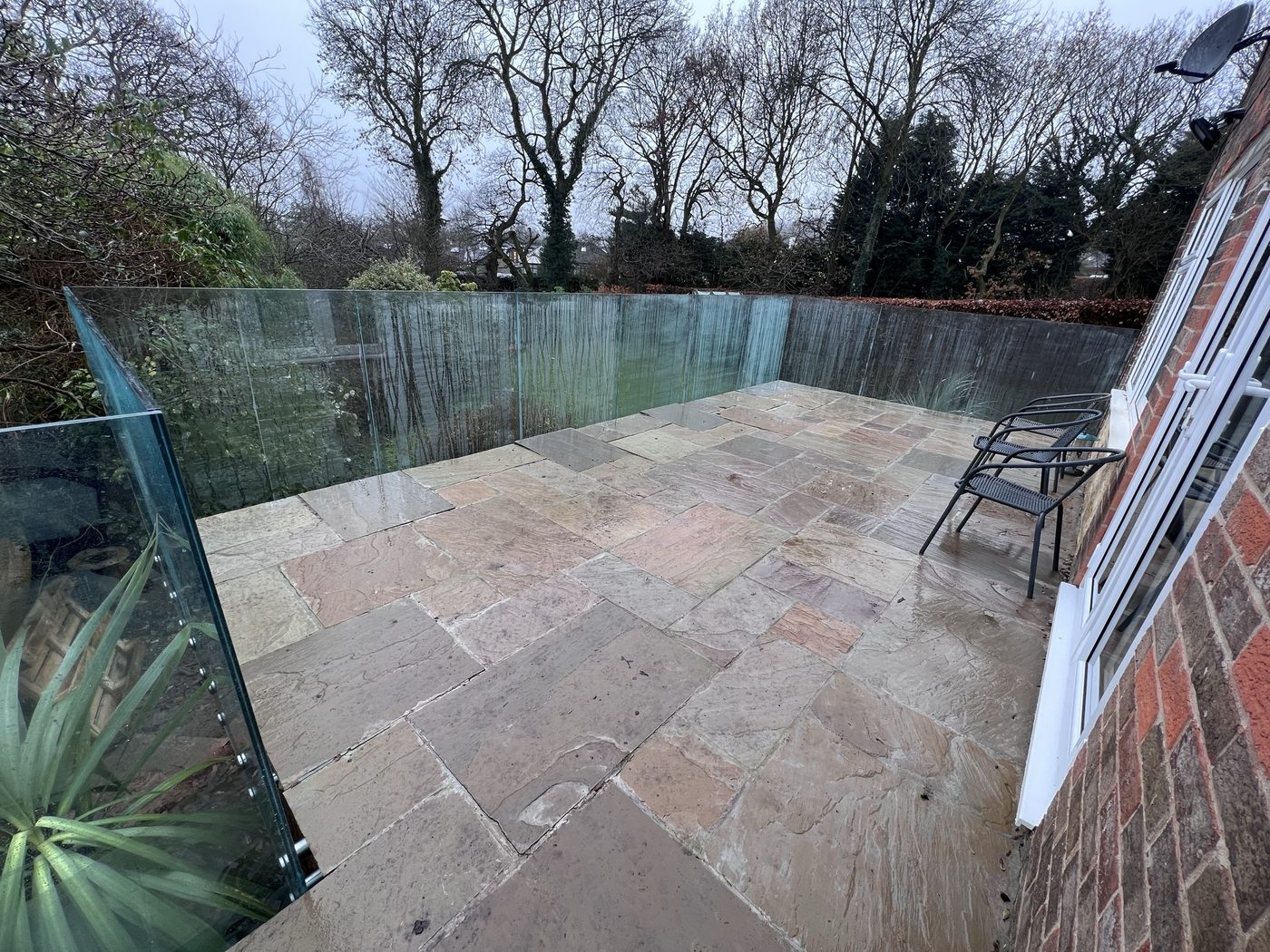 AJN Site Services frameless glass balustrades project 6, Chesterfield