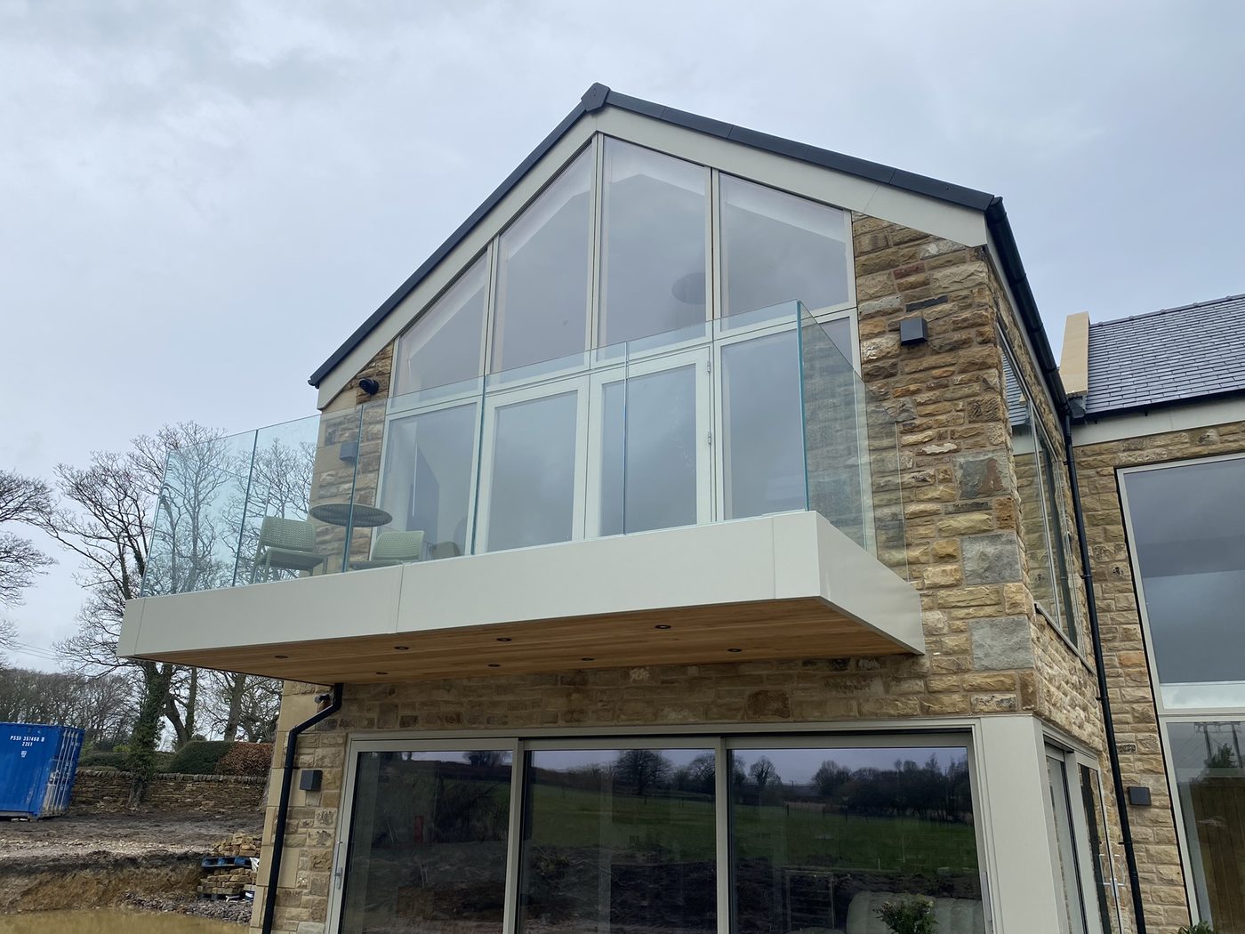 AJN Site Services frameless glass balustrades project 8, Chesterfield