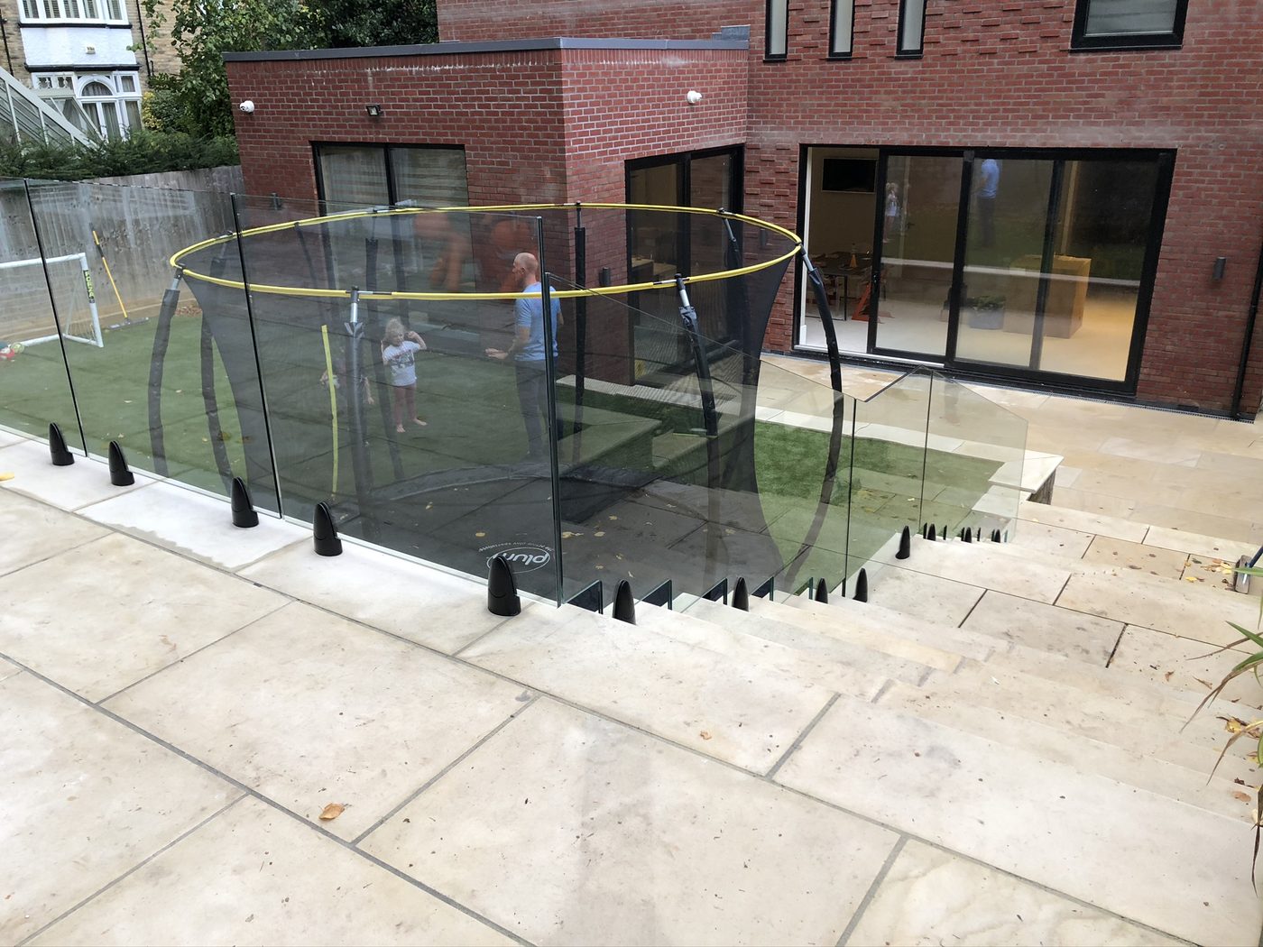 AJN Site Services frameless glass balustrades project 10, Chesterfield