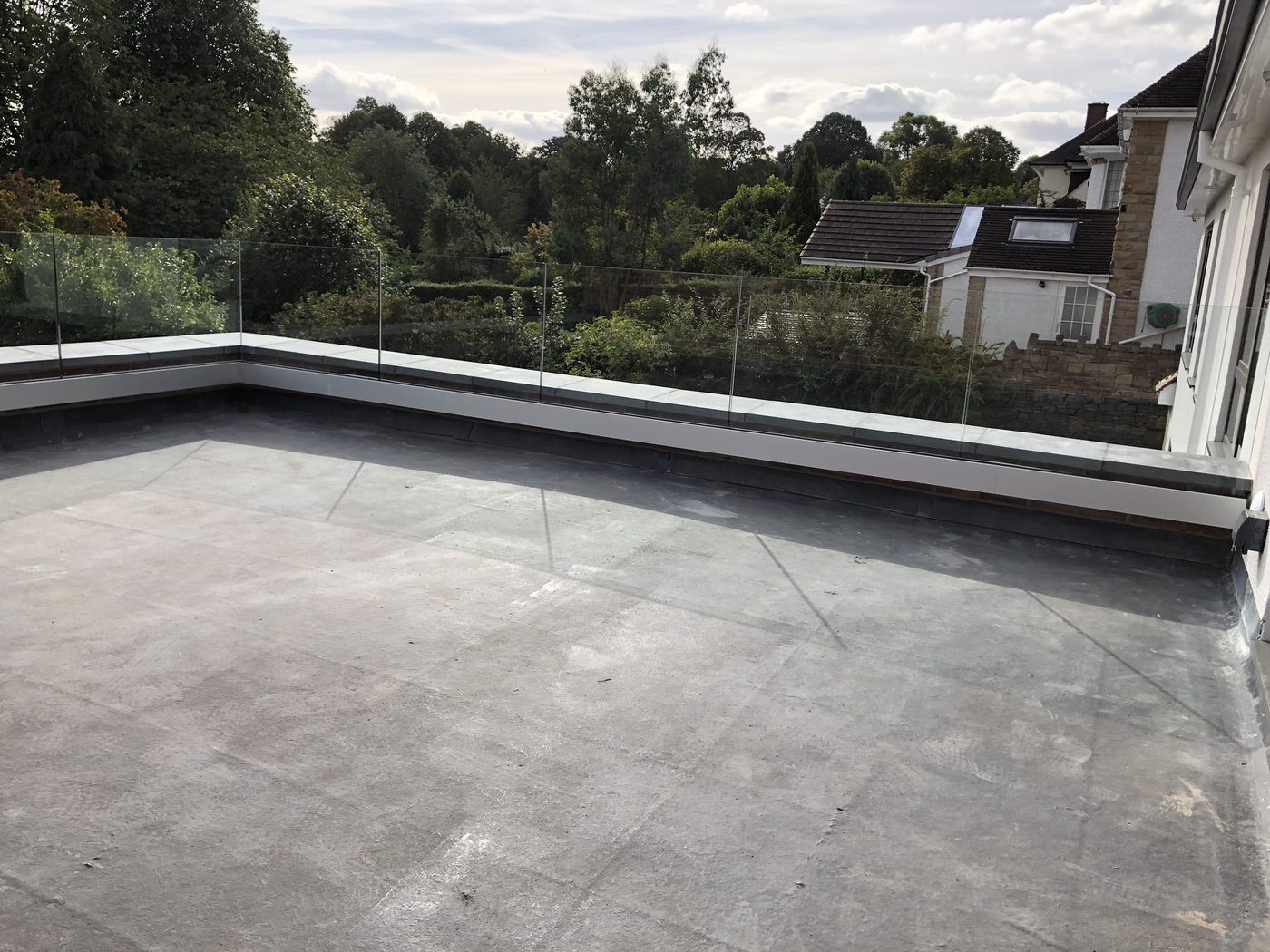 AJN Site Services frameless glass balustrades project 11, Chesterfield