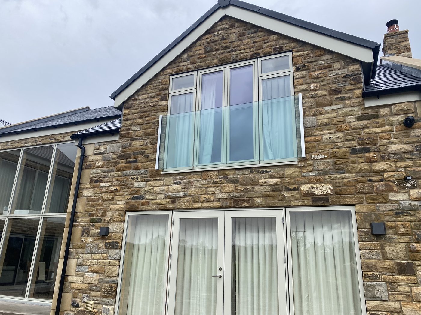 AJN Site Services frameless glass balustrades project 13, Chesterfield