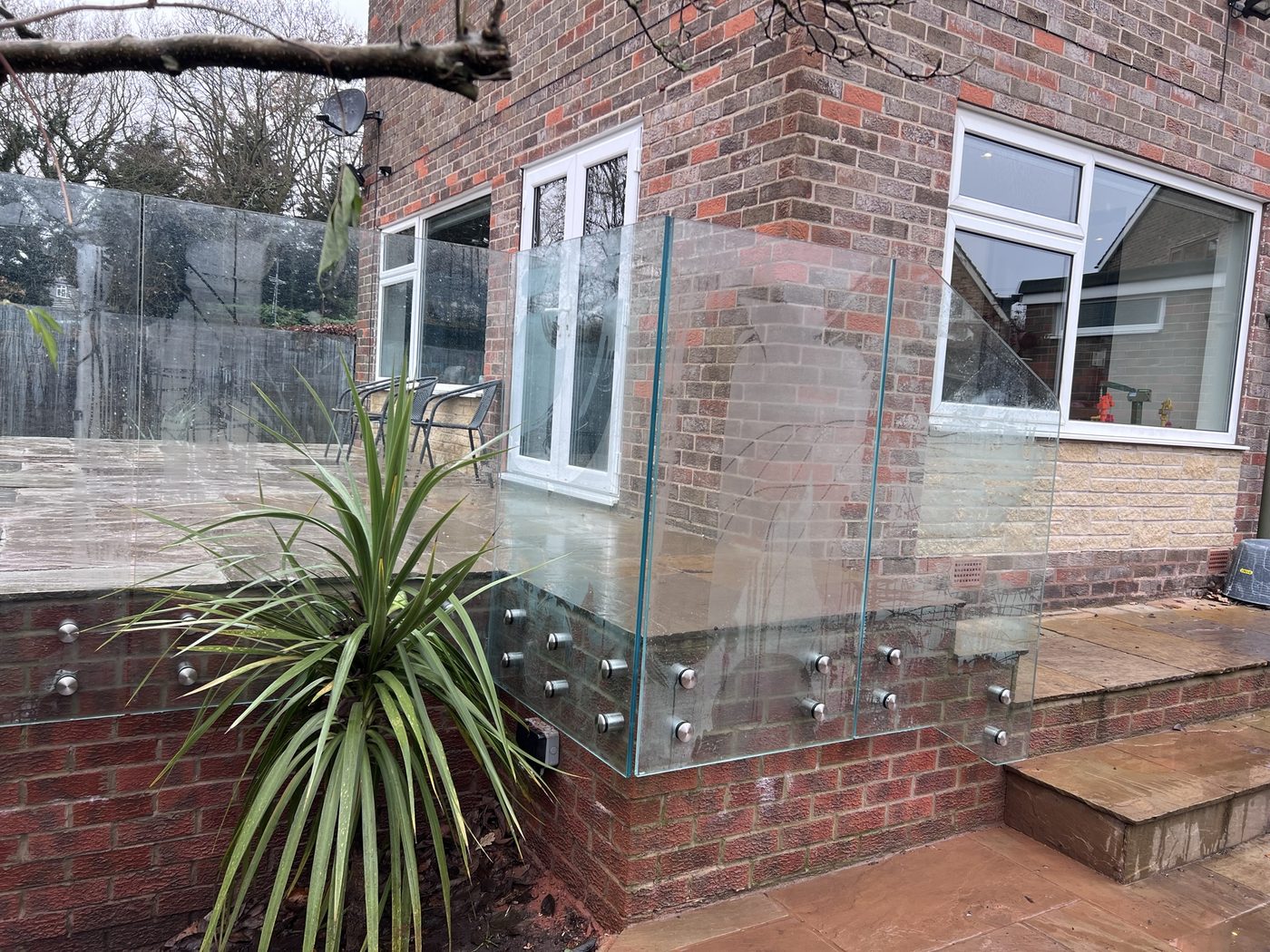 AJN Site Services frameless glass balustrades project 15, Chesterfield