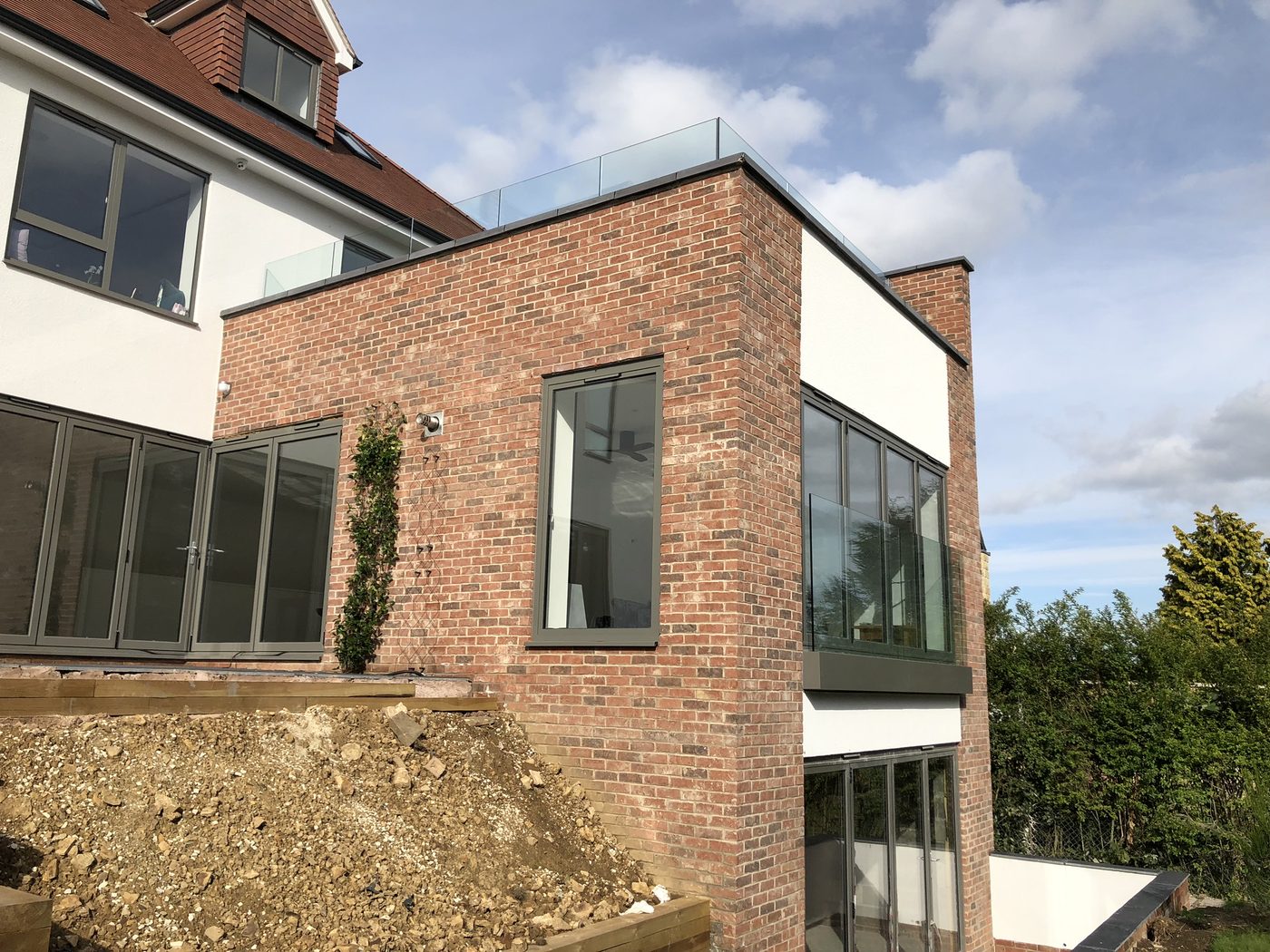AJN Site Services frameless glass balustrades project 16, Chesterfield