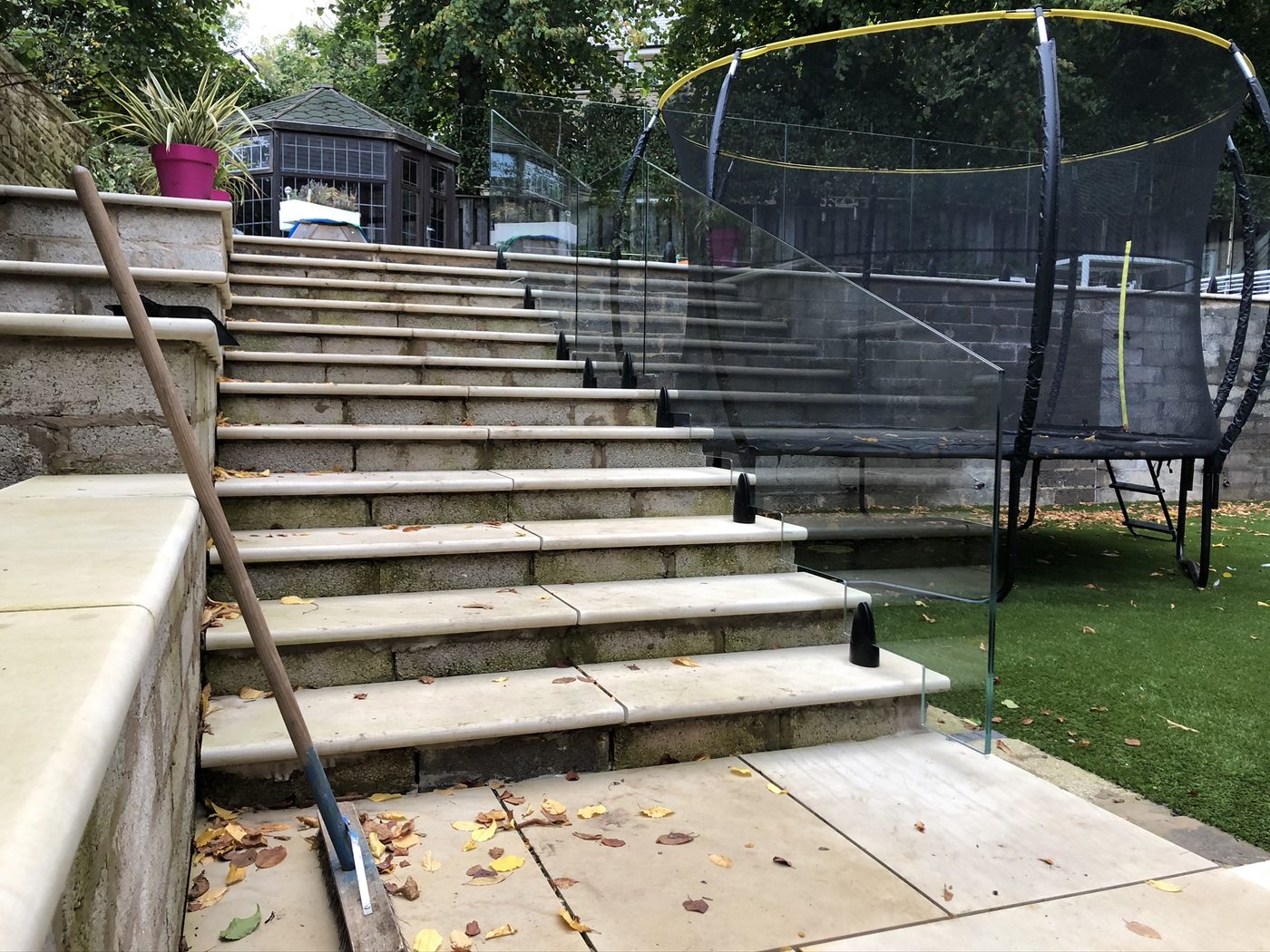 AJN Site Services frameless glass balustrades project 17, Chesterfield