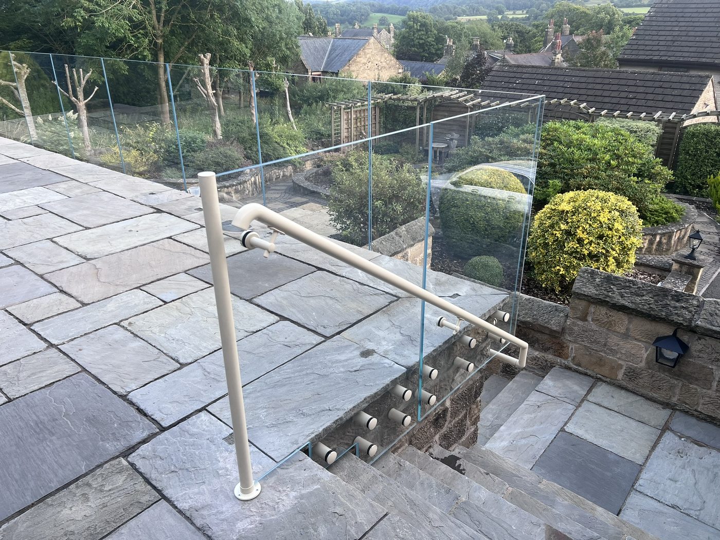 AJN Site Services frameless glass balustrades project 18, Chesterfield