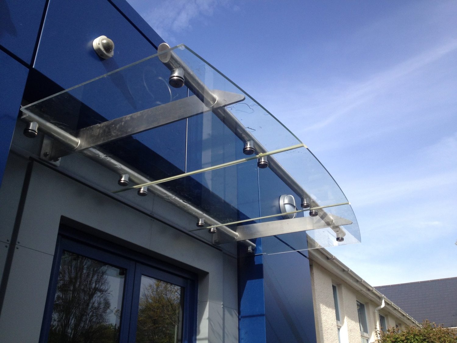 AJN Site Services glass canopies project 4, Chesterfield
