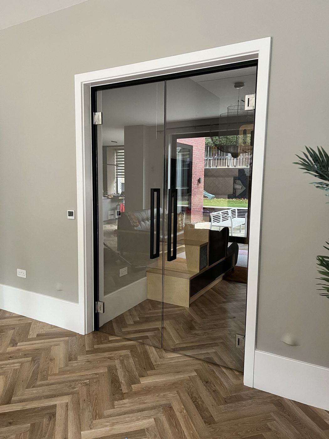 AJN Site Services glass doors & partitions project 2, Chesterfield