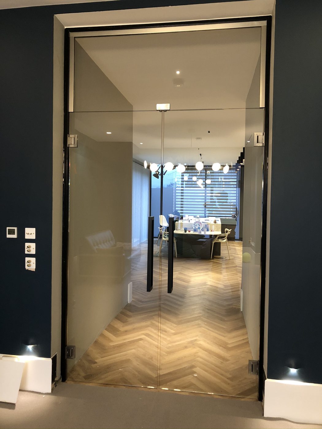 AJN Site Services glass doors & partitions project 3, Chesterfield