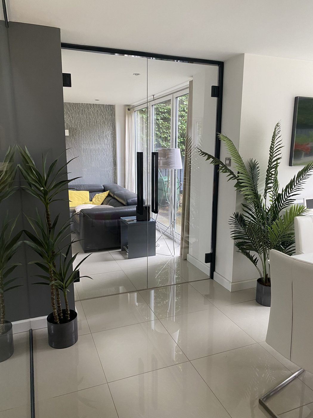 AJN Site Services glass doors & partitions project 5, Chesterfield