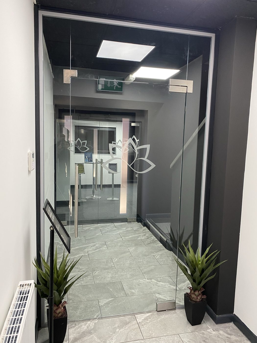 AJN Site Services glass doors & partitions project 7, Chesterfield