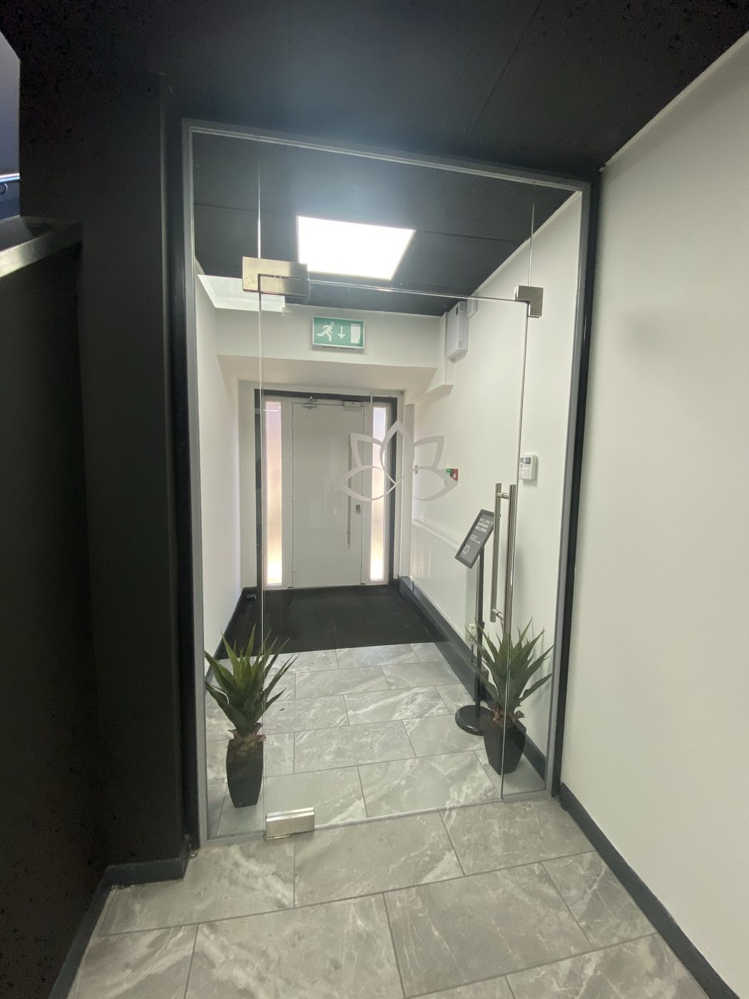 AJN Site Services glass doors & partitions project 8, Chesterfield