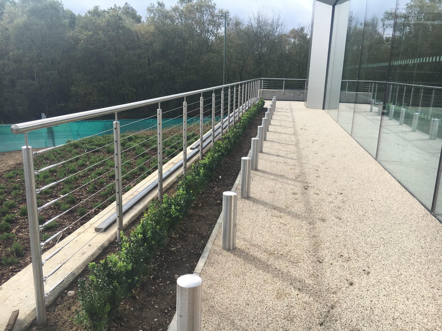 AJN Site Services glass & stainless steel balustrades project 1, Chesterfield