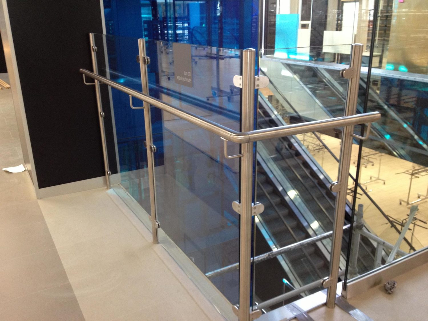 AJN Site Services glass & stainless steel balustrades project 2, Chesterfield