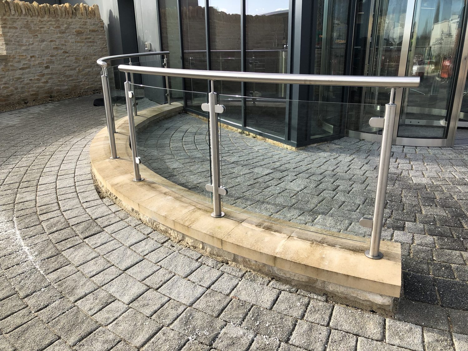 AJN Site Services glass & stainless steel balustrades project 5, Chesterfield