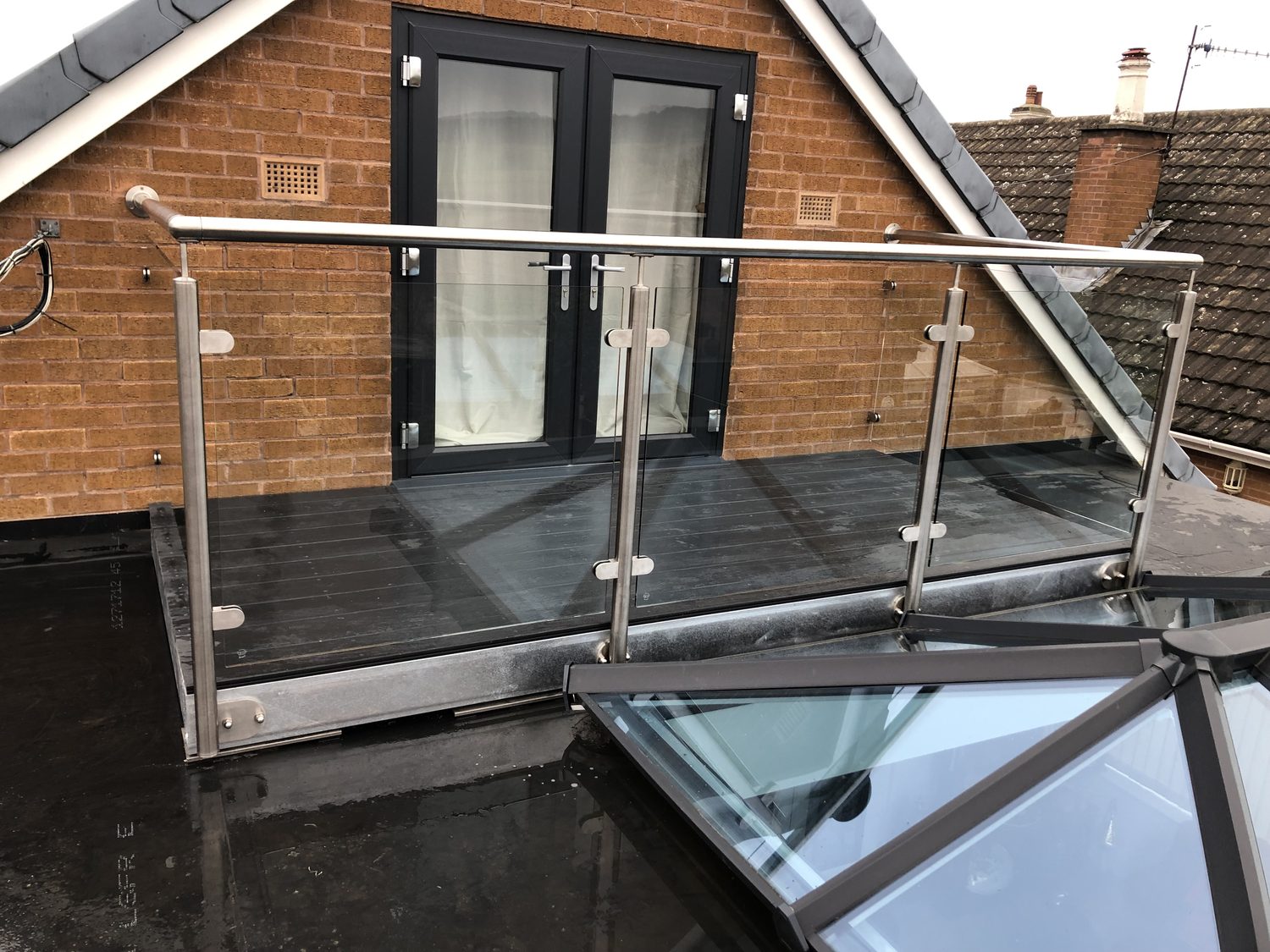 AJN Site Services glass & stainless steel balustrades project 6, Chesterfield
