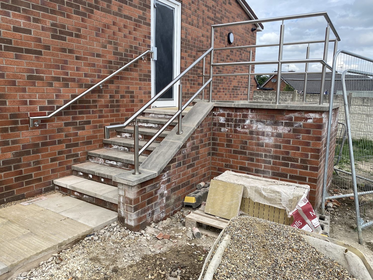 AJN Site Services glass & stainless steel balustrades project 13, Chesterfield