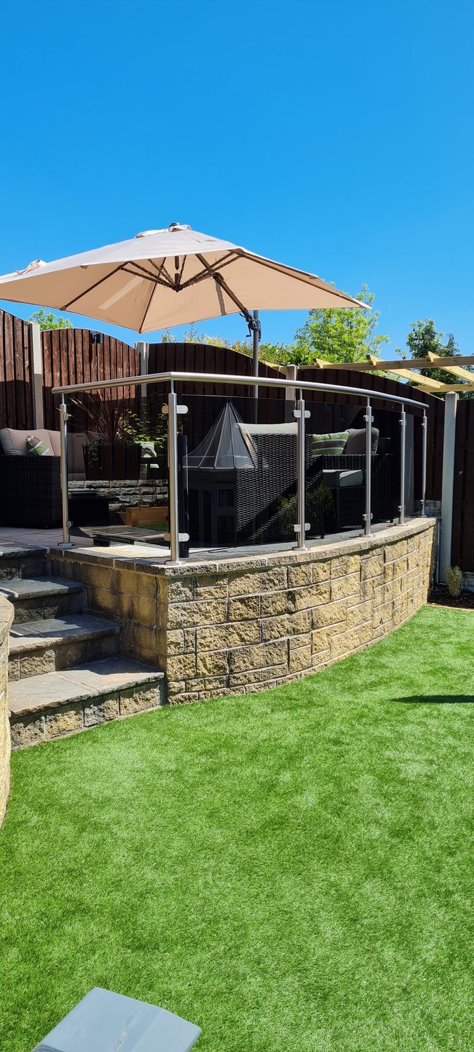 AJN Site Services glass & stainless steel balustrades project 15, Chesterfield