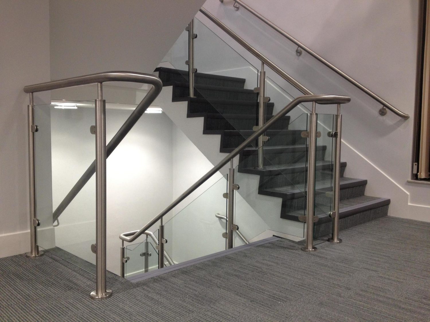 AJN Site Services glass & stainless steel balustrades project 18, Chesterfield