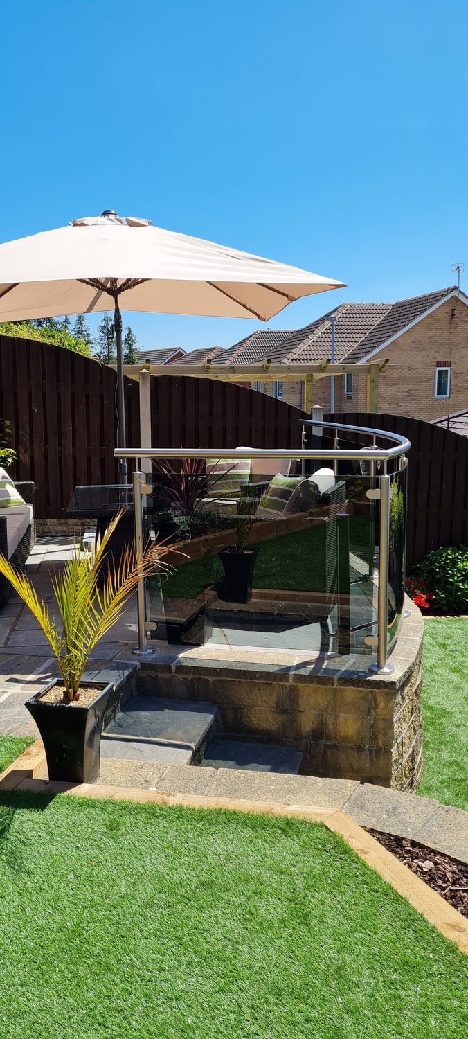 AJN Site Services glass & stainless steel balustrades project 19, Chesterfield