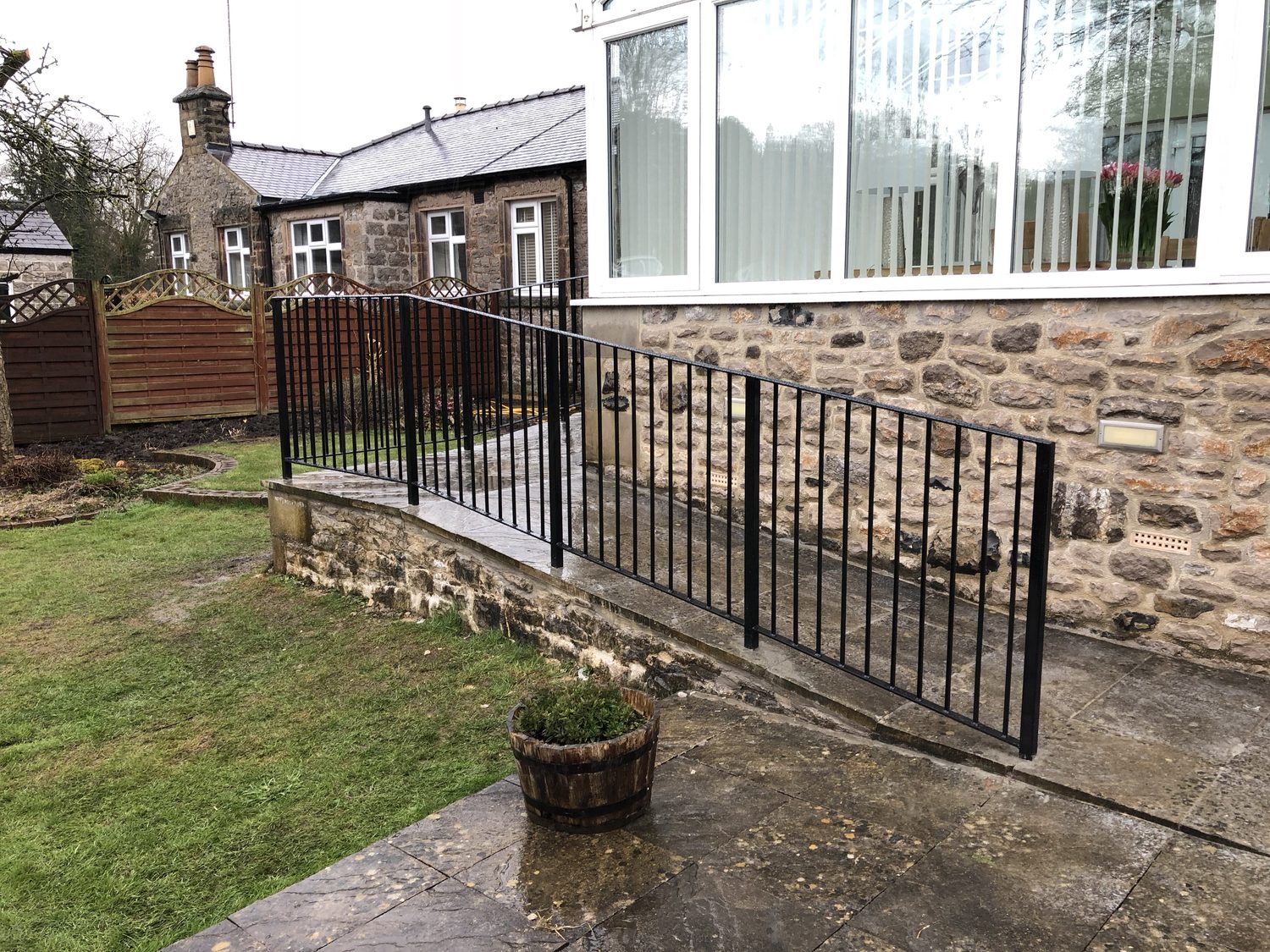 AJN Site Services metal gates & railings project 13, Chesterfield