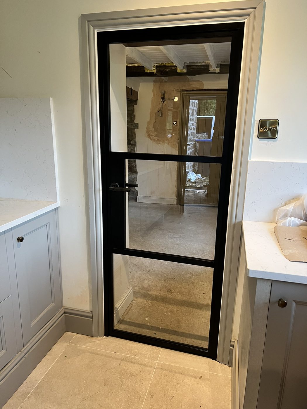 AJN Site Services origin aluminium doors project 2, Chesterfield