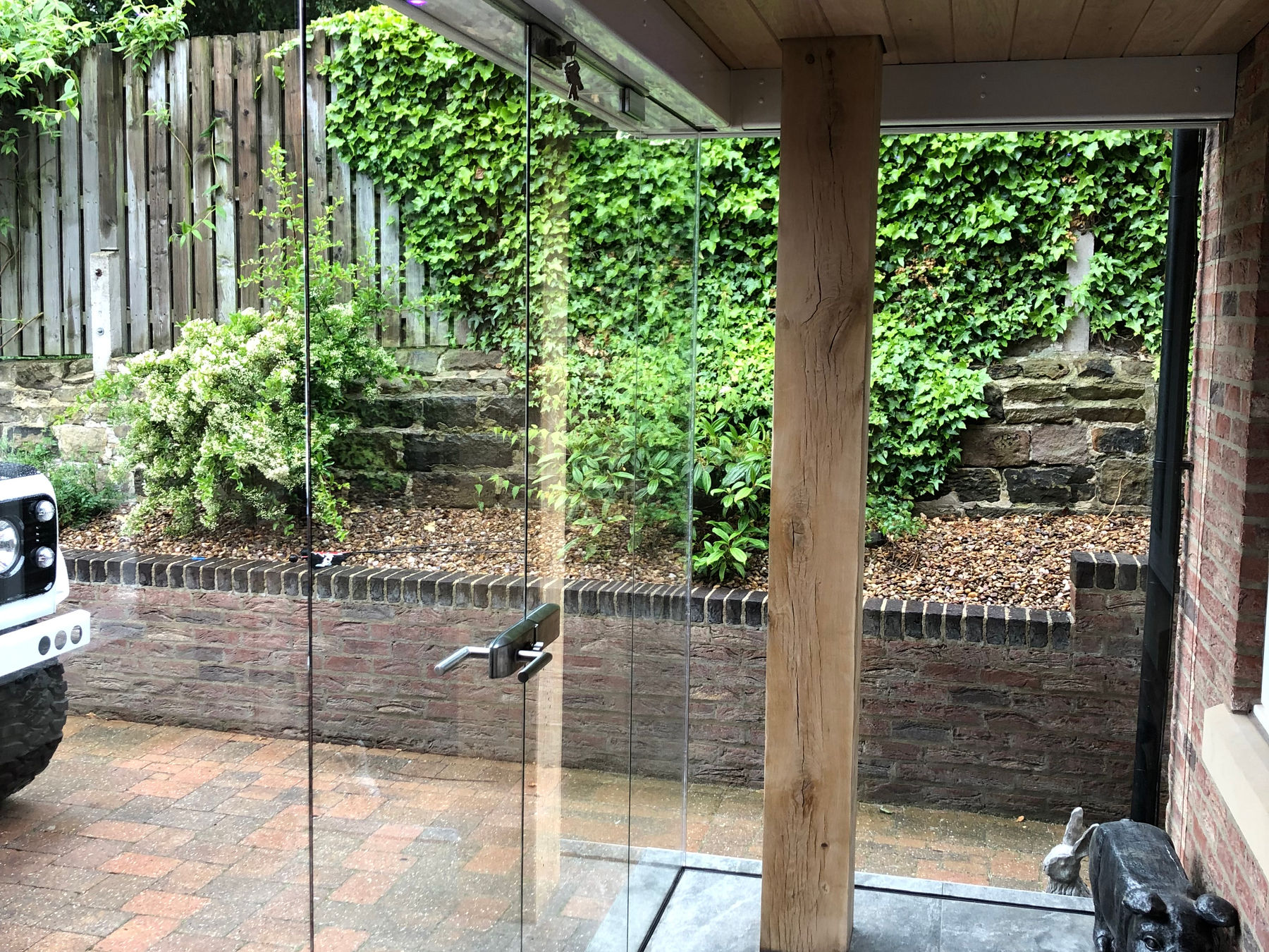 AJN Site Services metalwork and glass project near Worksop Priory and Clumber Park, Worksop S80