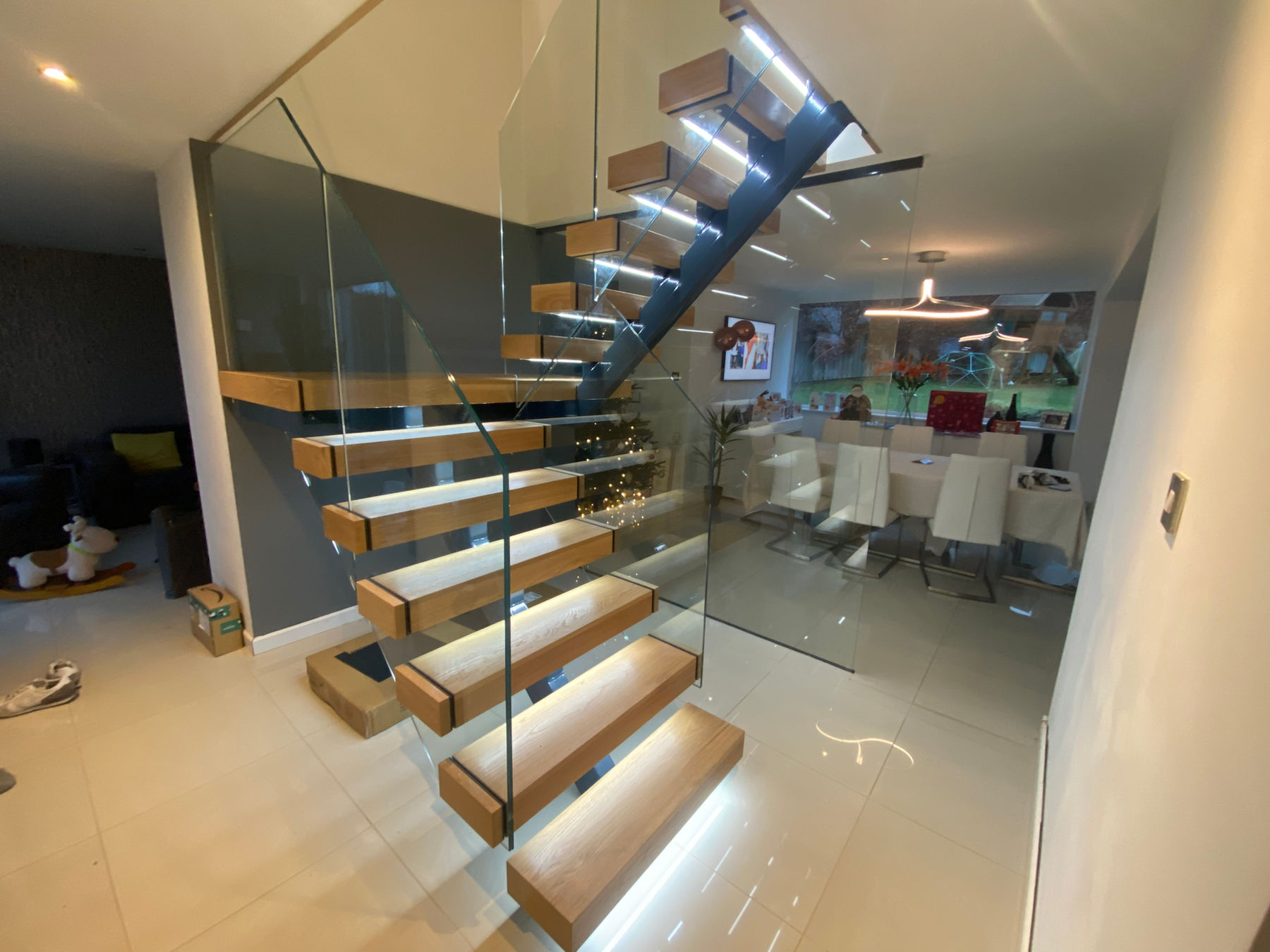 AJN Site Services metalwork and glass project near Derwent Valley, Matlock DE4