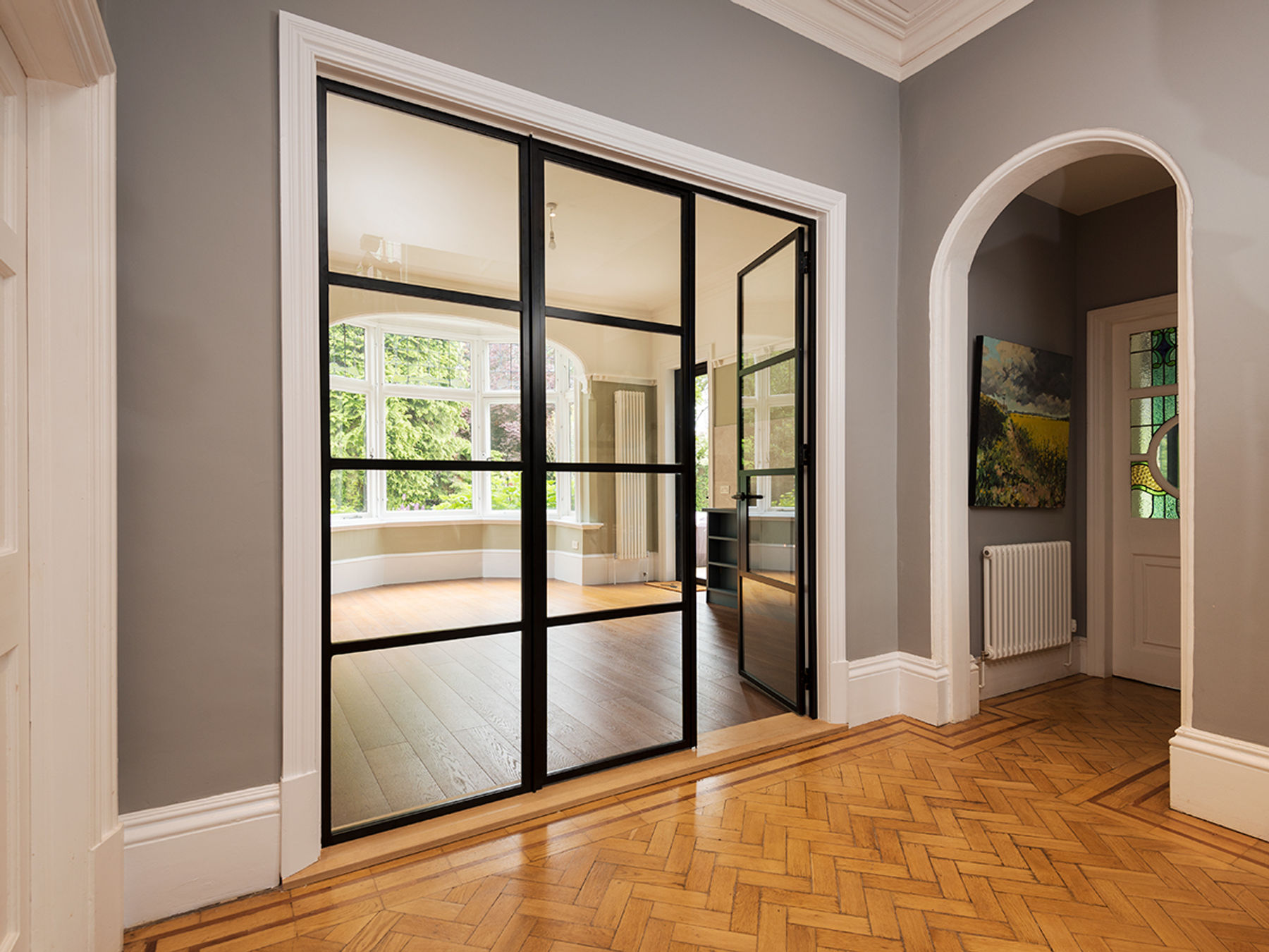 AJN Site Services origin aluminium doors project, Chesterfield